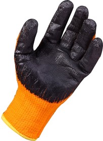 Фото 1/8 Утепленные акриловые перчатки с обливом 30069