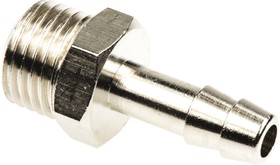 Фото 1/3 0931 06 13, LF3000 Series Straight Threaded Adaptor, G 1/4 Male to Push In 6 mm, Threaded-to-Tube Connection Style