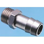 0931 07 17, LF3000 Series Straight Threaded Adaptor, G 3/8 Male to Push In 7 mm ...