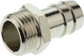 Фото 1/2 0931 15 21, LF3000 Series Straight Threaded Adaptor, G 1/2 Male to Push In 15 mm, Threaded-to-Tube Connection Style