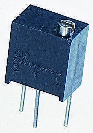 T63YB504KT20, 500kΩ, Through Hole Trimmer Potentiometer 0.13W Top Adjust , T63