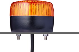 861511313, PFL Series Amber Multi Strobe Beacon, 230/240 V, Horizontal, Tube Mounting, Vertical, LED Bulb, IP67, IP69