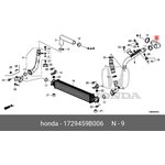 1729459B006, Патрубок интеркулера Honda Civic 1.5T 16