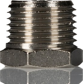 Фото 1/3 150234818, 15 Series Straight Threaded Adaptor, R 1/2 Male to G 1/8 Female, Threaded Connection Style