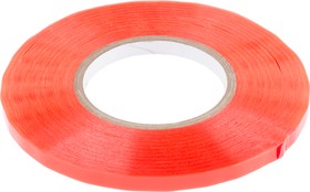 Фото 1/2 HB397F-9, HB397F Transparent Double Sided Polyester Tape, 0.23mm Thick, 15.6 N/cm, PET Backing, 9mm x 50m