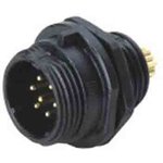 Circular Connector, 5 Contacts, Panel Mount, Miniature Connector, Plug, Male, IP68