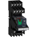 RXM4AB2B7PVM, Miniature Plug-in Relay with LED RXM, 4CO, AC, 24V, 6A, Screw Terminal