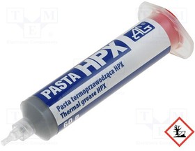 PASTA-HPX-60, Теплопроводящая паста, на базе силикона, 60г, PASTA HPX