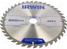 1897211, Circular saw; O: 250mm; Ohole: 30mm; Teeth: 40; wood