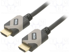 CG805-G-3.0, Cable; HDCP 2.2,HDMI 2.1; HDMI plug,both sides; PVC; 3m; black