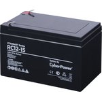 CyberPower Аккумуляторная батарея RC 12-15 12V/15Ah {клемма F2 ...