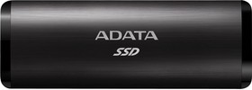 Фото 1/10 Накопитель SSD A-Data USB-C 256Gb ASE760-256GU32G2-CBK SE760 1.8" черный