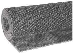 Фото 1/6 Коврик дорожка Zig-Zag ячеистый грязезащитный 0,9х10 м, толщина 5 мм, ПВХ, серый, В РУЛОНЕ, VORTEX, 22156