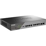 D-Link DSS-200G-10MP/A1A Настраиваемый L2 коммутатор с 8 портами ...