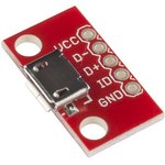 BOB-12035, Daughter Cards & OEM Boards microB USB Breakout