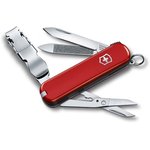 0.6463, Нож-брелок Victorinox Classic Nail Clip 580, 65 мм, 8 функций, красный