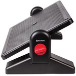 Подставка для ног BRAUBERG офисная, 41,5х30 см, с фиксаторами, черная, 531487