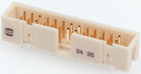 Фото 1/2 09195206324, Pin Header, скрытый, Wire-to-Board, 2.54 мм, 2 ряд(-ов), 20 контакт(-ов), Сквозное Отверстие