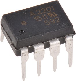 Фото 1/5 HCPL-2201-000E Logic Gate Output Optocoupler, Through Hole, 8-Pin DIP