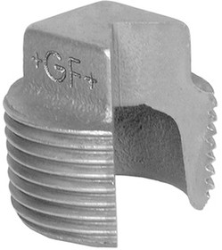 770291203, Galvanised Malleable Iron Fitting Plain Plug, Male BSPT 3/8in