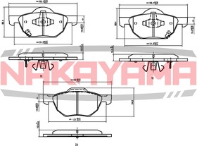 HP8401NY, Колодки тормозные дисковые передние HONDA ACCORD VIII 03-, ACCORD VIII Tourer 03-