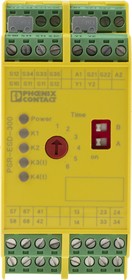 Фото 1/6 2981428, Dual-Channel Light Beam/Curtain, Safety Switch/Interlock Safety Relay, 24V dc, 6 Safety Contacts