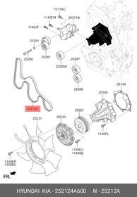 252124A600, ПРИВОДНОЙ РЕМЕНЬ L=90СМ