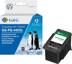 Картридж струйный G&G GG-PG-445XL черный (14мл) для Canon Pixma MG2440/2540/2940