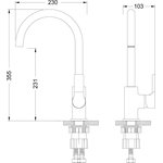 Смеситель Aura LM0605C для кухни LM0605C