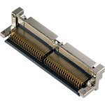 30046-160T-F, 160 Position High Density I/O Plug Connector Solder Through Hole, Right Angle