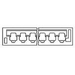 640136-2, Standard Card Edge Connectors 2P EDGE HSG BIF-LEAF