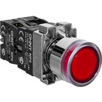Кнопка управления NP2-BW3465 плоская 1НО+1НЗ AC/DC230В (LED) IP40 (R) красн ...