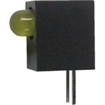 L-93A8CB/1YD, Yellow Right Angle PCB LED Indicator, Through Hole 2.5 V