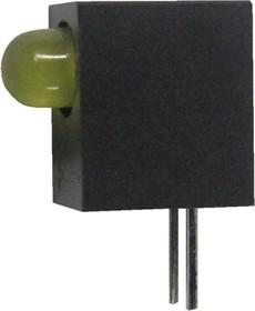 L-93A8CB/1YD, Yellow Right Angle PCB LED Indicator, Through Hole 2.5 V