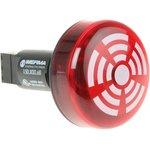 150.100.68, LED Buzzer Red Continuous 230VAC 80dBA IP65 Direct Mount 150