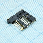2201778-1, Conn Memory Card RCP 8 POS 1.1mm Solder RA SMD 0.5A/Contact T/R