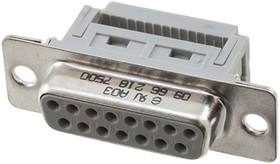 Фото 1/3 09662187500, D-Sub Standard 15 Way Cable Mount D-sub Connector Socket, 2.77mm Pitch