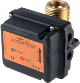 Фото 1/5 FSP10A30, FSP10 Series In-line Flow Switch for Liquid, 3 L/min Min, 80 L/min Max