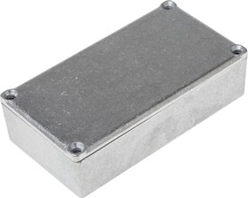 Фото 1/3 Grey Die Cast Aluminium Enclosure, Grey Lid, 111 x 60 x 30mm