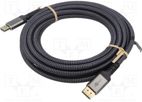 65265, Cable; DisplayPort 1.4; DisplayPort plug,both sides; PVC; Len: 2m