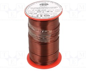 DNE1,20-500G, Coil wire; single coated enamelled; 1.2mm; 0.5kg; -65?200°C