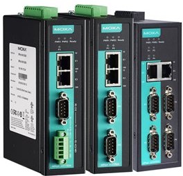 Фото 1/2 NPort IA5450A-T, Serial Device Server, 2 Ethernet Port, 4 Serial Port, RS232/RS422/RS485 Interface, 921.6kbps Baud Rate
