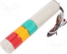 STG40MLF-BZ-3-24-RAG, Сигнализатор: сигнальная колонна, LED, красный/янтарный/зеленый