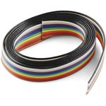 CAB-10649, SparkFun Accessories Ribbon Cable - 10 wire (3ft)