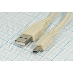 Шнур штекер USB A-штекер mini-USB A\1,8м\чер\[18-1134-2] ...
