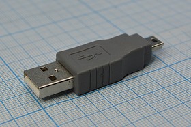 Фото 1/2 Шнур штекер USB A-штекер miniUSB B 5P\0,05м\Ni/пл\PRE6-092; №6790 шнур штек USB A-штек miniUSB B 5P\0,05м\Ni/пл\PRE6-092