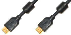 Шнур штекер HDMI-штекер HDMI, 30м, Au/пластик, черный, фильтр, 5-818-30