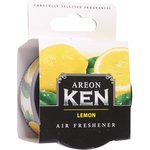 AK06, Ароматизатор на панель приборов древесная стружка (лимон) Ken AREON