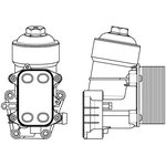 LOc 1809, Радиатор масл. в сборе (теплообменник) для а/м VW Tiguan (08-) ...