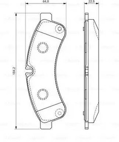 0986494335, К-кт колодок дисковых IVECO DAILY IV 06-, DAILY V 11-,